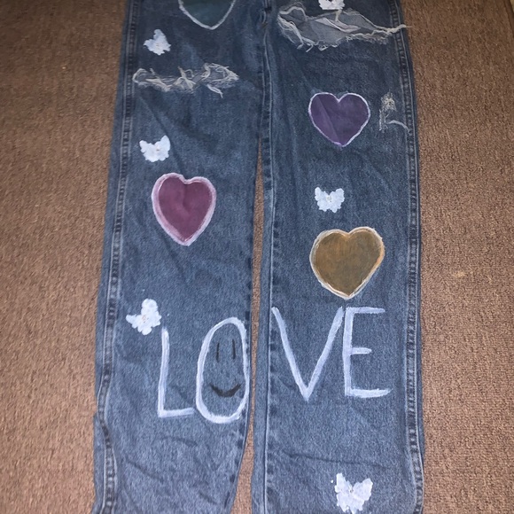 Hand Painted Rustler Jeans